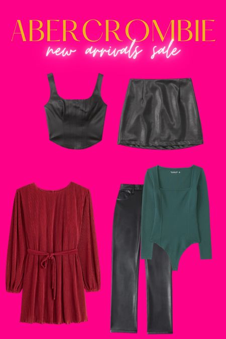 Abercrombie sale! Grabbed a few holiday pieces and some faux leather to bring some edge to my holiday looks! Abercrombie sale, holiday outfit, Christmas outfit, Christmas looks, holiday dress

#LTKsalealert #LTKSeasonal #LTKHoliday