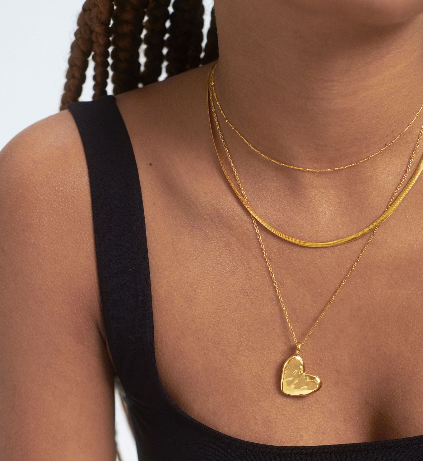 Woven Heart Locket Chain Necklace | Monica Vinader (Global)