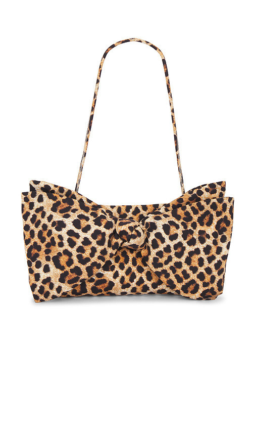 Loeffler Randall Valerie Bow Clutch in Leopard. Size all. | Revolve Clothing (Global)