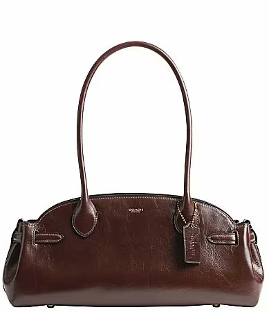 COACH Empire 34 Glazed Leather East West Carryall Bag - Maple | Dillard's