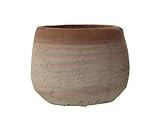 Creative Co-Op Small Orange & Whitewashed Terracotta Planter, 5 Inch High, Orange | Amazon (US)