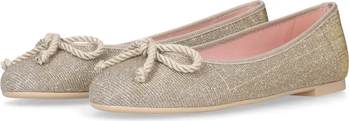 Round Toe Glittery Ballet Flat | Nordstrom
