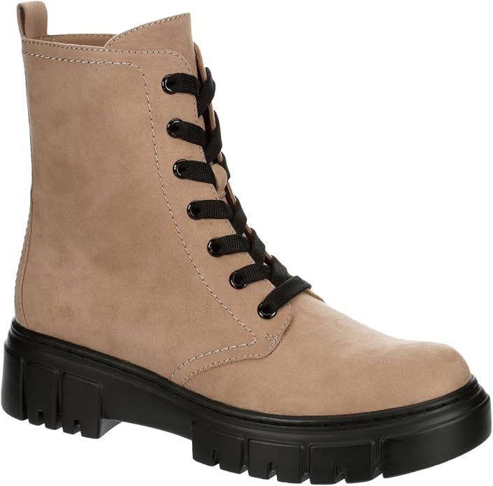 Limelight Rudy - Women's Contrast Lug Sole Ankle High Platform Combat Boots | Amazon (US)