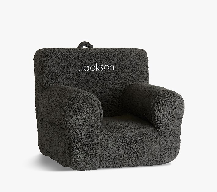 Kids Anywhere Chair®, Charcoal Cozy Sherpa | Pottery Barn Kids