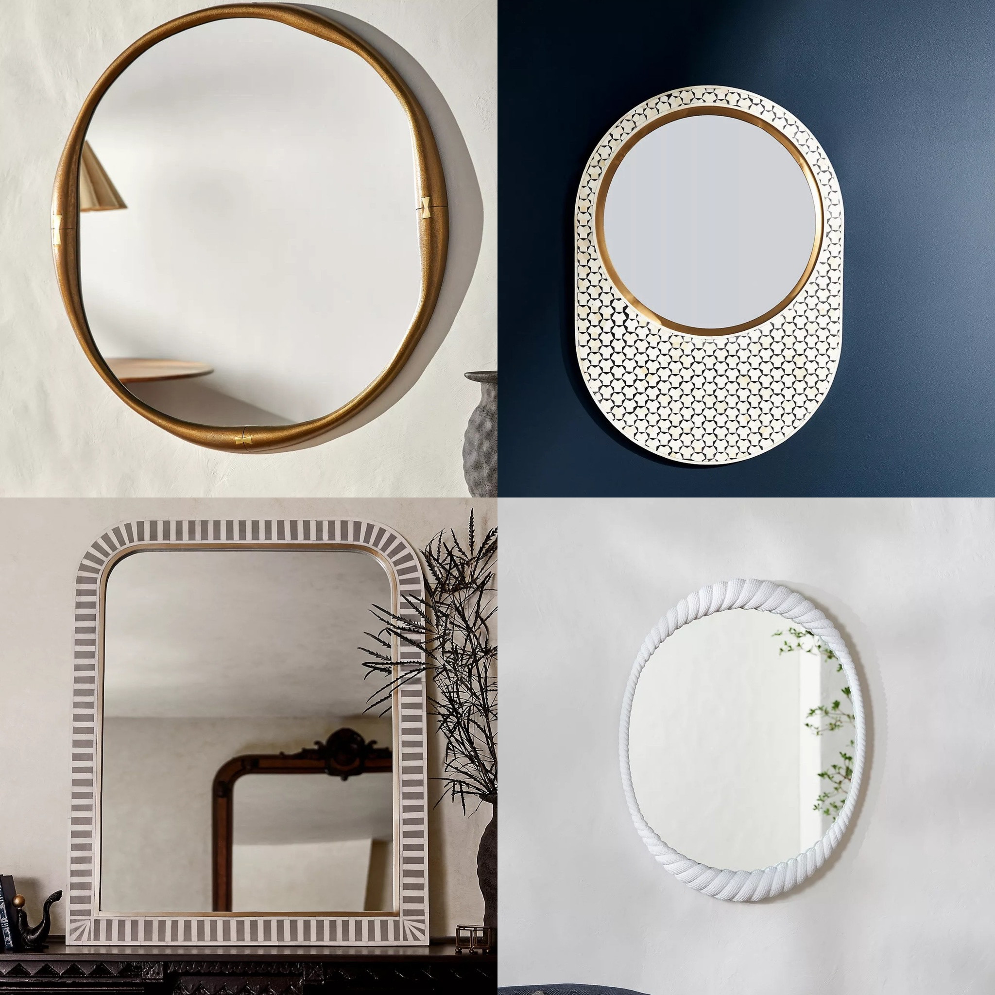 These art-deco-inspired mirrors will expand any space with high style.  Wo on sale! 

#LTKhome #LTKFind #LTKsalealert