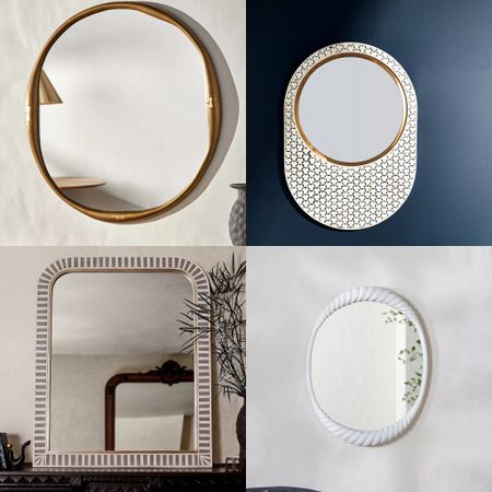 These art-deco-inspired mirrors will expand any space with high style.  Wo on sale! 

#LTKhome #LTKFind #LTKsalealert