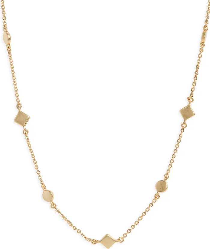 Mixed Shape Station Chain Necklace | Nordstrom Rack