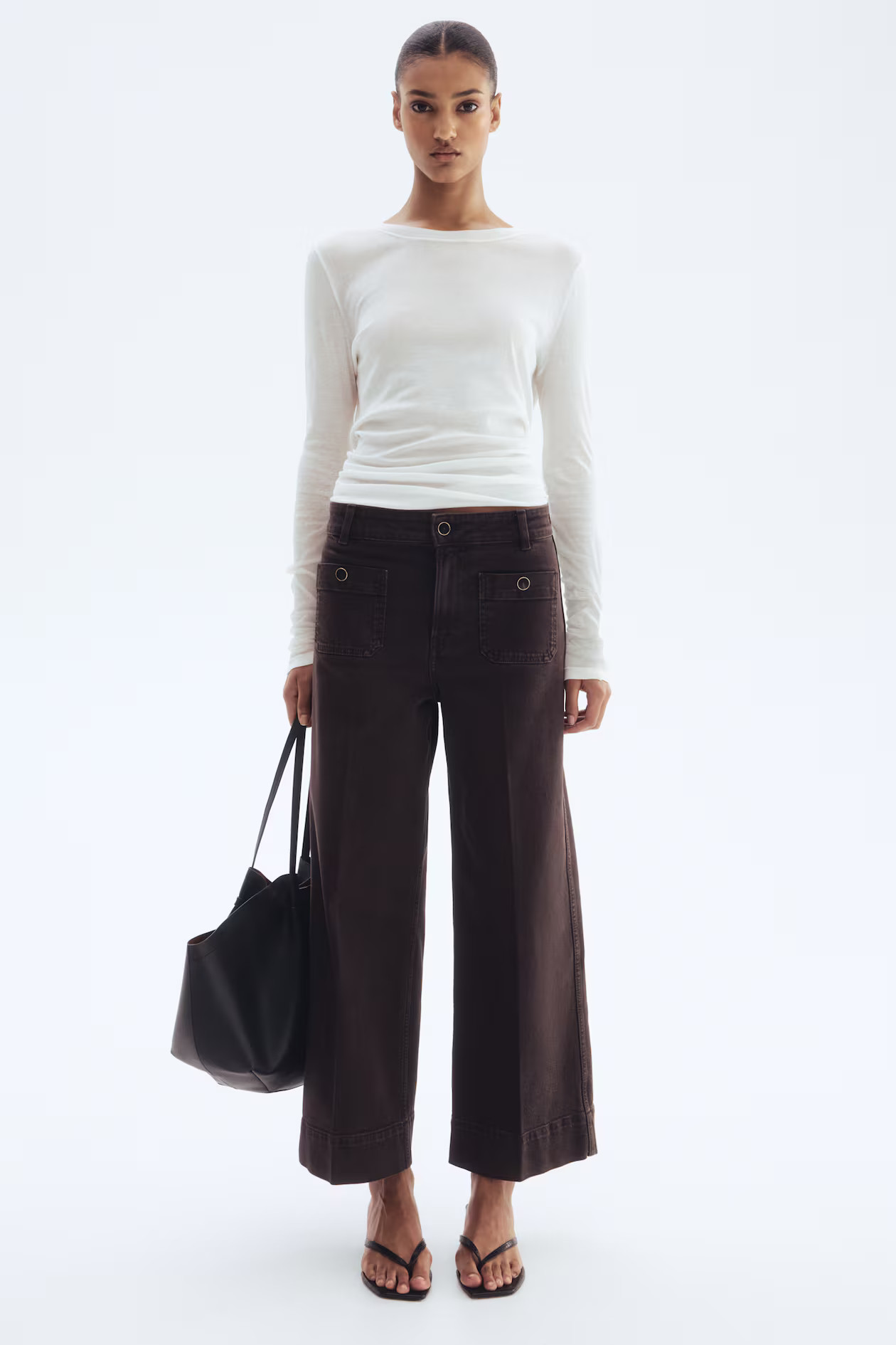 Wide High Ankle Jeans | H&M (DE, AT, CH, NL, FI)