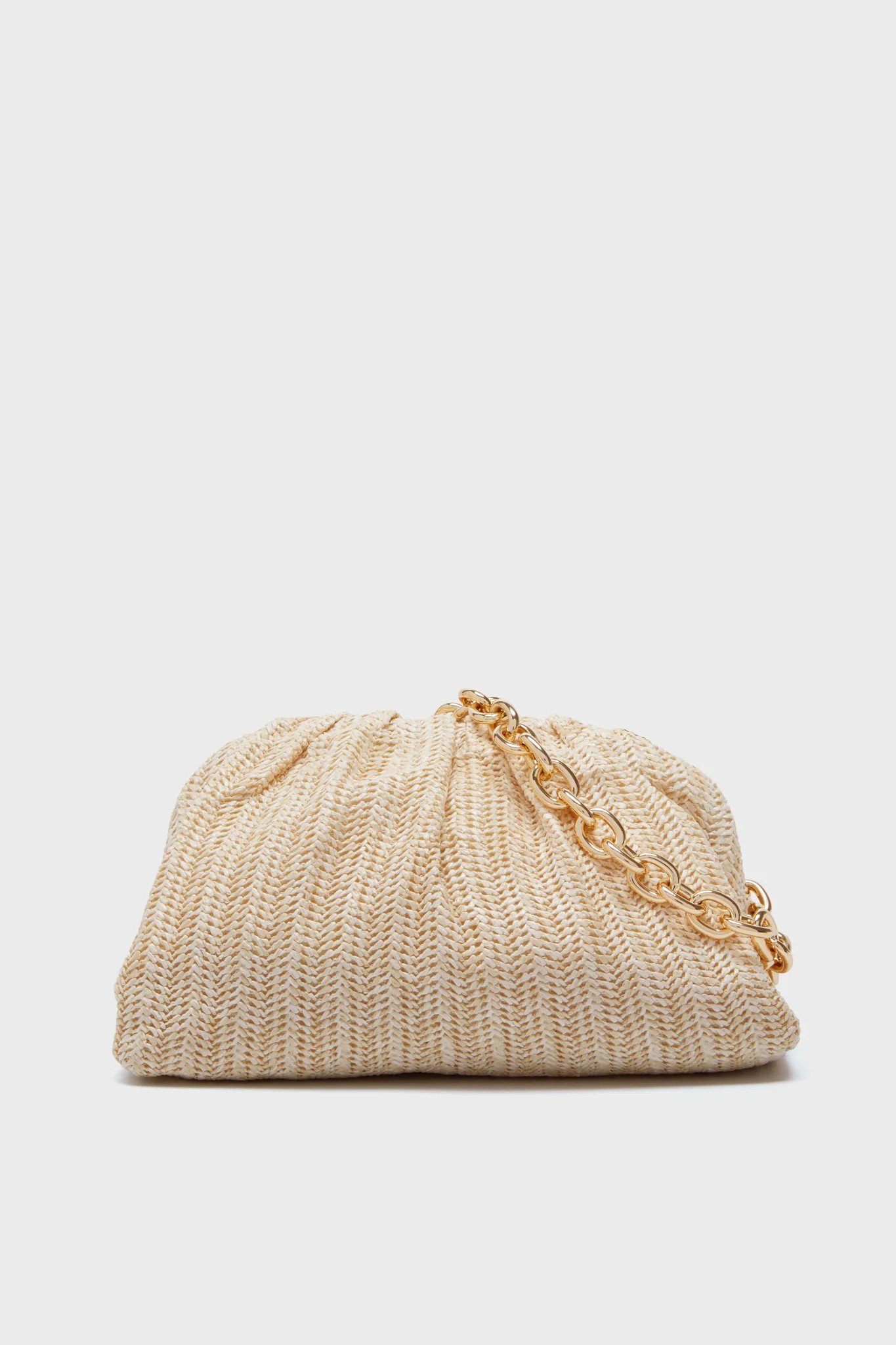 Light Raffia Slouchy Clutch | Tuckernuck (US)