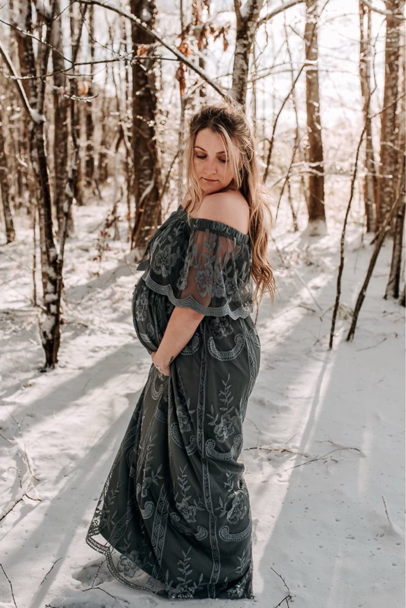 The most comfortable maternity dress
Wedding Guest Dress, Pregnancy Style, Lace Dress, Off-Shoulder Dress, Maxi, Spring

#LTKwedding #LTKunder100 #LTKbump