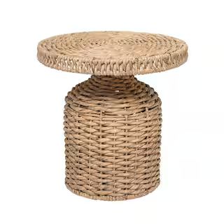 18" Natural Water Hyacinth Woven Side Table | Michaels | Michaels Stores