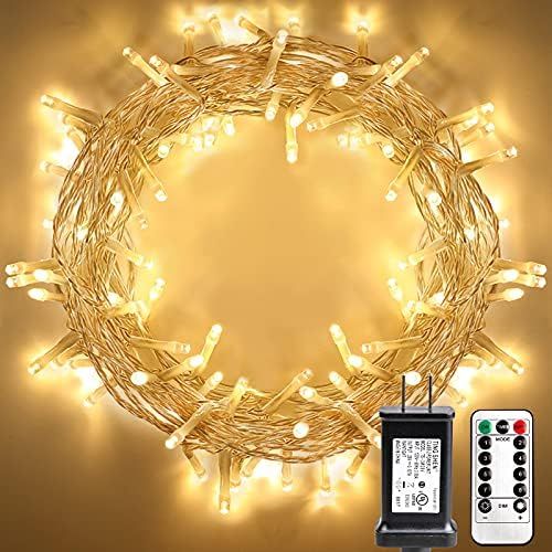 String Lights, 100 LED Indoor Fairy Lights with [Remote] &[Timer] on 36ft Clear String for Bedroo... | Amazon (US)