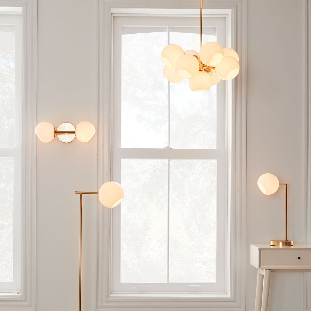 Staggered Glass 2-Light Sconce (17") | West Elm (US)