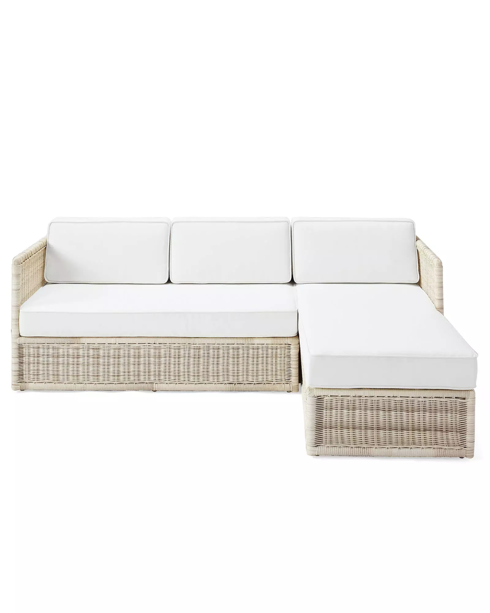 Pacifica Right-Facing Chaise Sectional - Driftwood | Serena and Lily