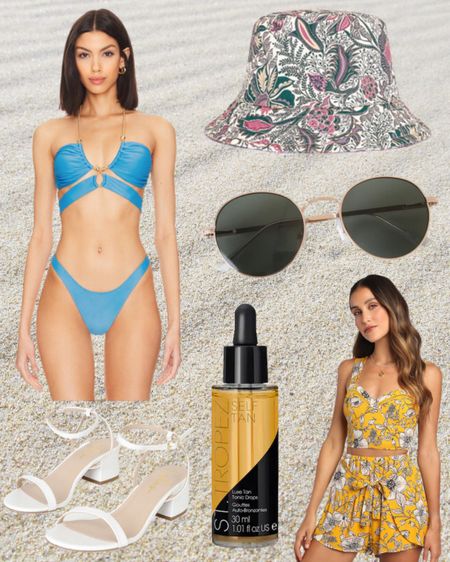 Check out this vacation outfit inspiration 

Vacation outfit, trip, travel, bikini, swimsuit, beach, pool, fashion, one piece swimsuit, sandals, heels, tanner, romper, sunglasses, bucket hat, Europe 

#LTKstyletip #LTKtravel #LTKswim