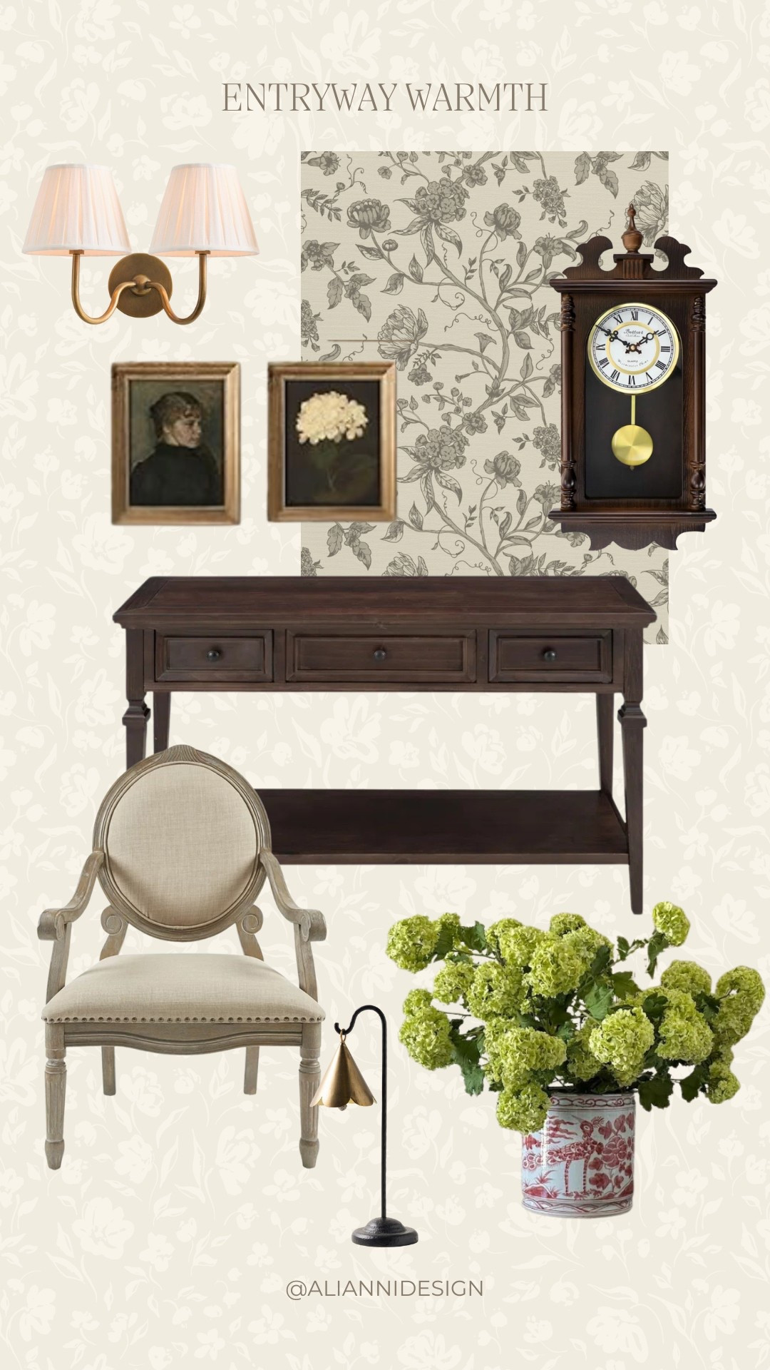 Timeless, classic entryway! Featuring the Miraella wallpaper I designed for Artza & Co. 

#LTKStyleTip #LTKHome