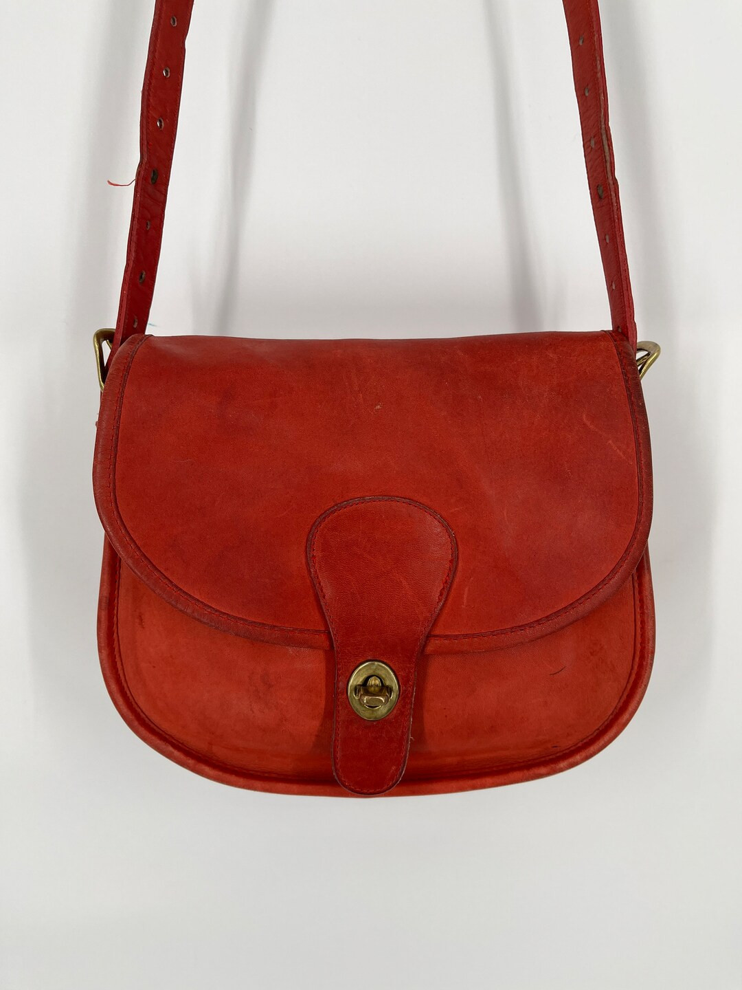 Vintage 70s Coach Red Saddlery Shoulder Bag \ Made in NYC \ PLEASE SEE Item Description for Measu... | Etsy (US)