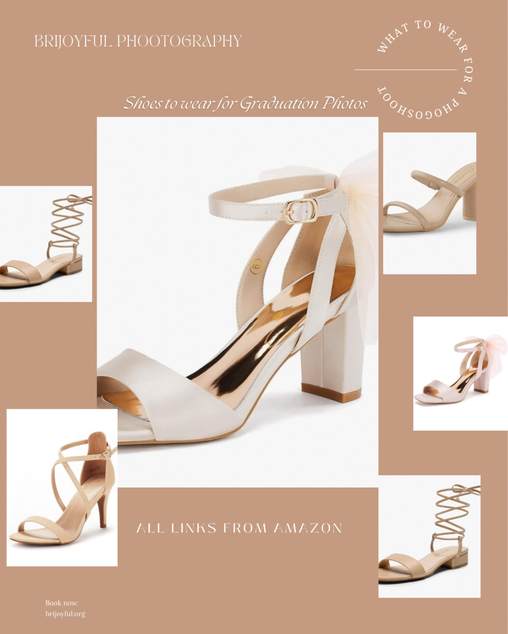 What to wear for your shoes for senior and graduation photos.