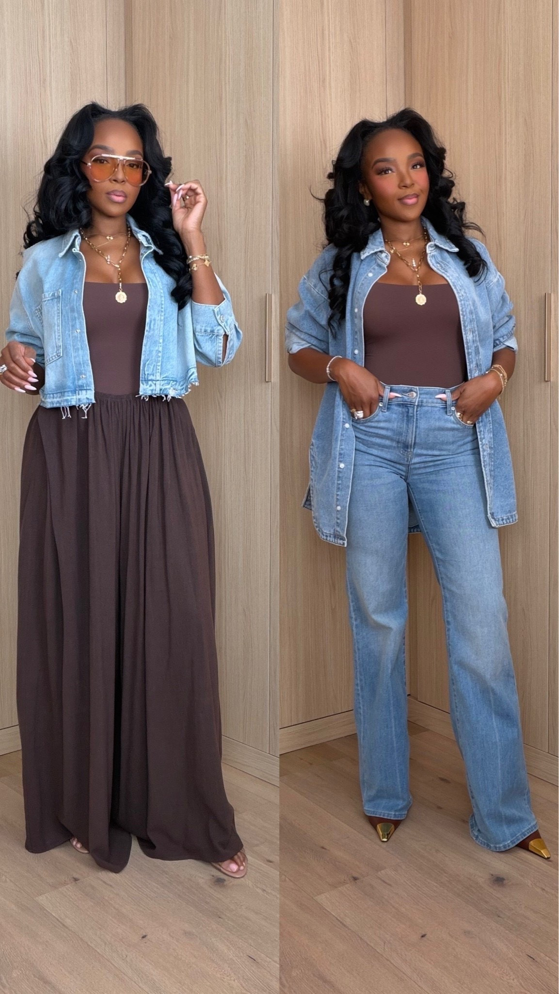 Scroll to shop! ✨ Everything from this look is linked below. 👇🏽    

Wearing: Size Small | 5’4” | 140 lbs | Denim 2 Long

📲   Download the FREE LTK app & follow me (@kirasfashionfinds) to shop all my daily finds.  #LTKootd #LTKPetite #LTKU