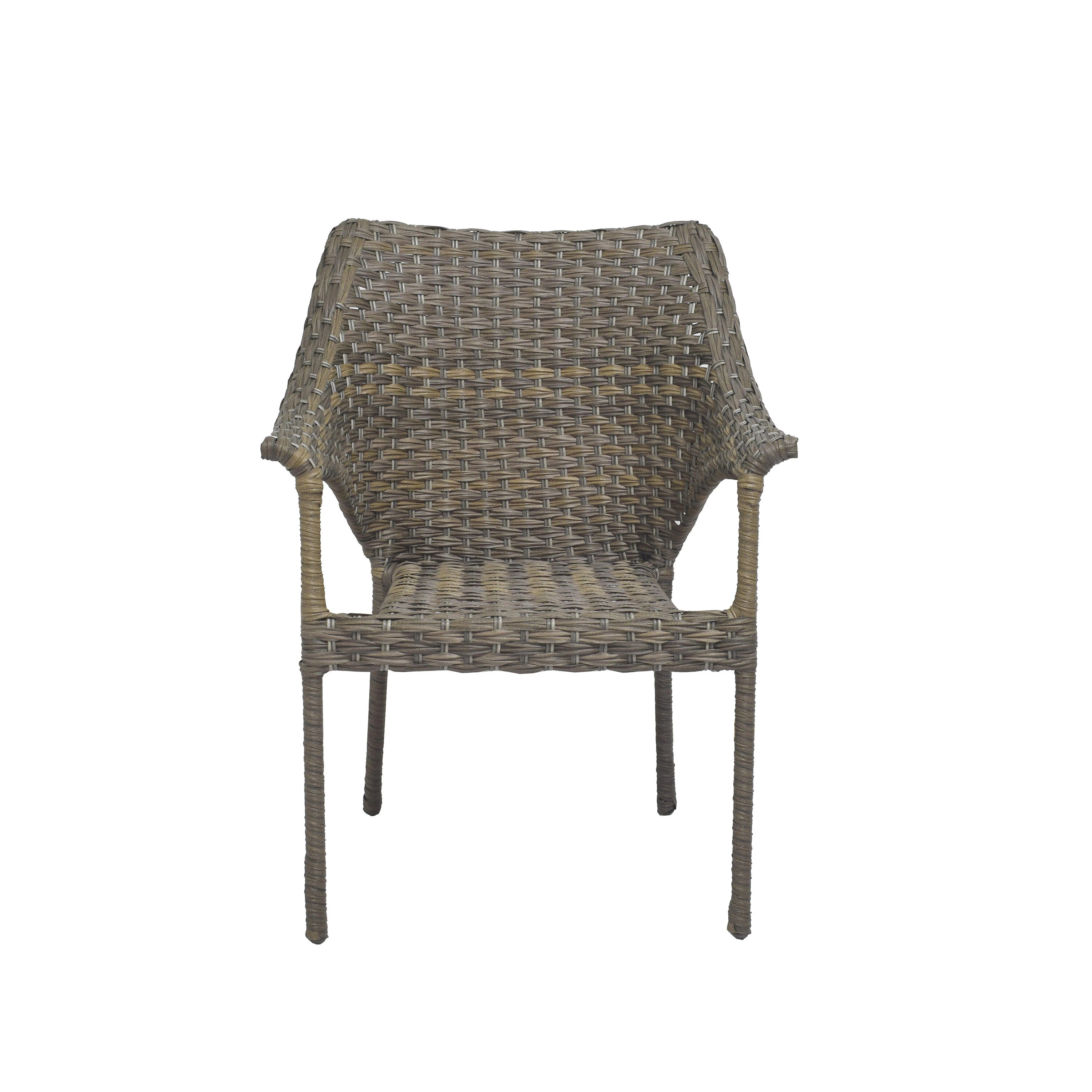 Style Selections Lola Wicker Stackable Stationary Conversation Chair with Woven Seat | LG-23512-D | Lowe's