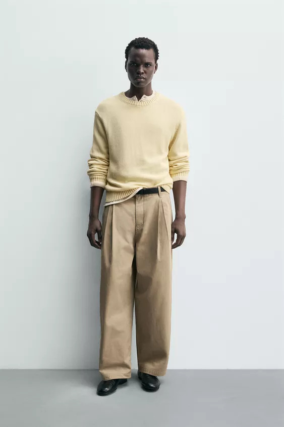 PANTALON CHINO COUPE LARGE | Zara US