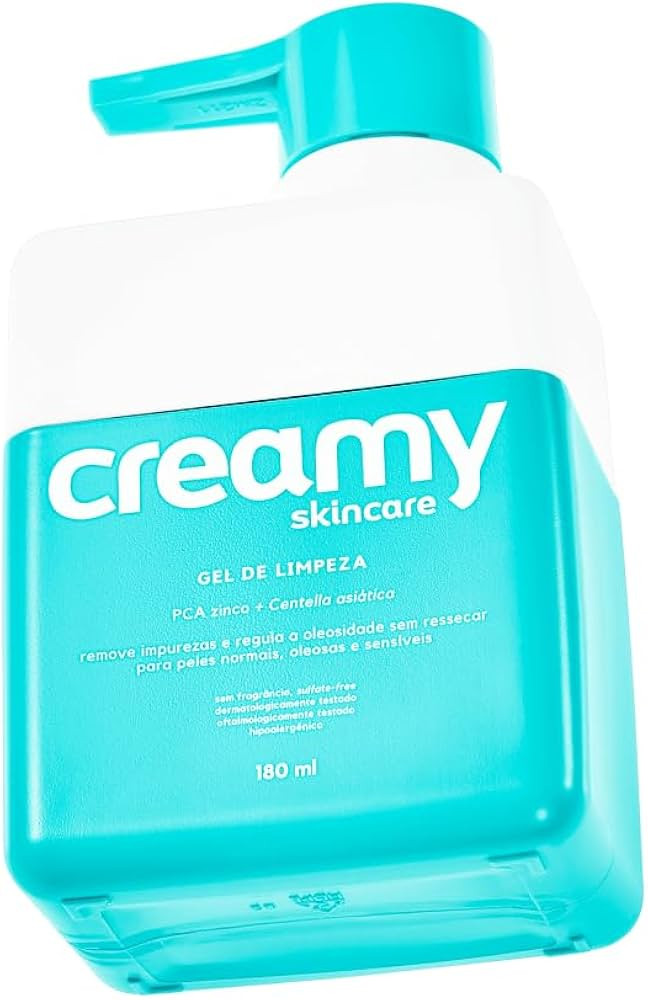 Creamy Skincare Gel de Limpeza 180ml | Limpa Profundamente, Sem Fragrância e Livre de Sulfatos, ... | Amazon (BR)