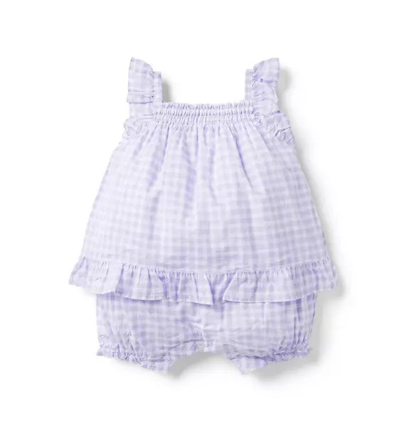 Baby Gingham Ruffle Romper | Janie and Jack