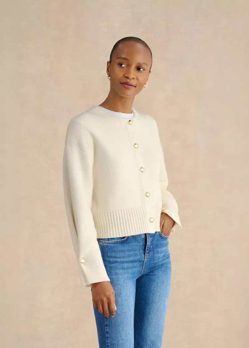 Abbott Cotton Knitted Cardigan | Hobbs UK | | Hobbs