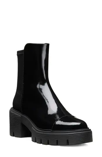 Stuart Weitzman Soho Bootie in Black Patent at Nordstrom Rack, Size 8.5 | Nordstrom Rack