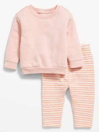 Crew-Neck Sweatshirt and Sweatpants Set for Baby | Old Navy (US)