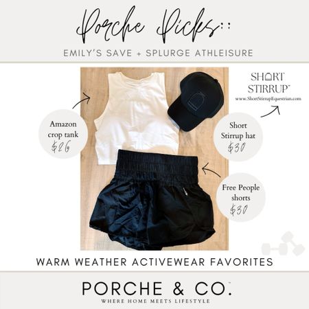 Spring & Summer activewear sets from Amazon and Free People! Amazon crop top and Free People movement shorts with liner! Short Stirrup equestrian hat with sweatband and water resistant 💦 www.ShortStirrupEquestrian.com

#LTKsalealert #LTKfitness #LTKActive
