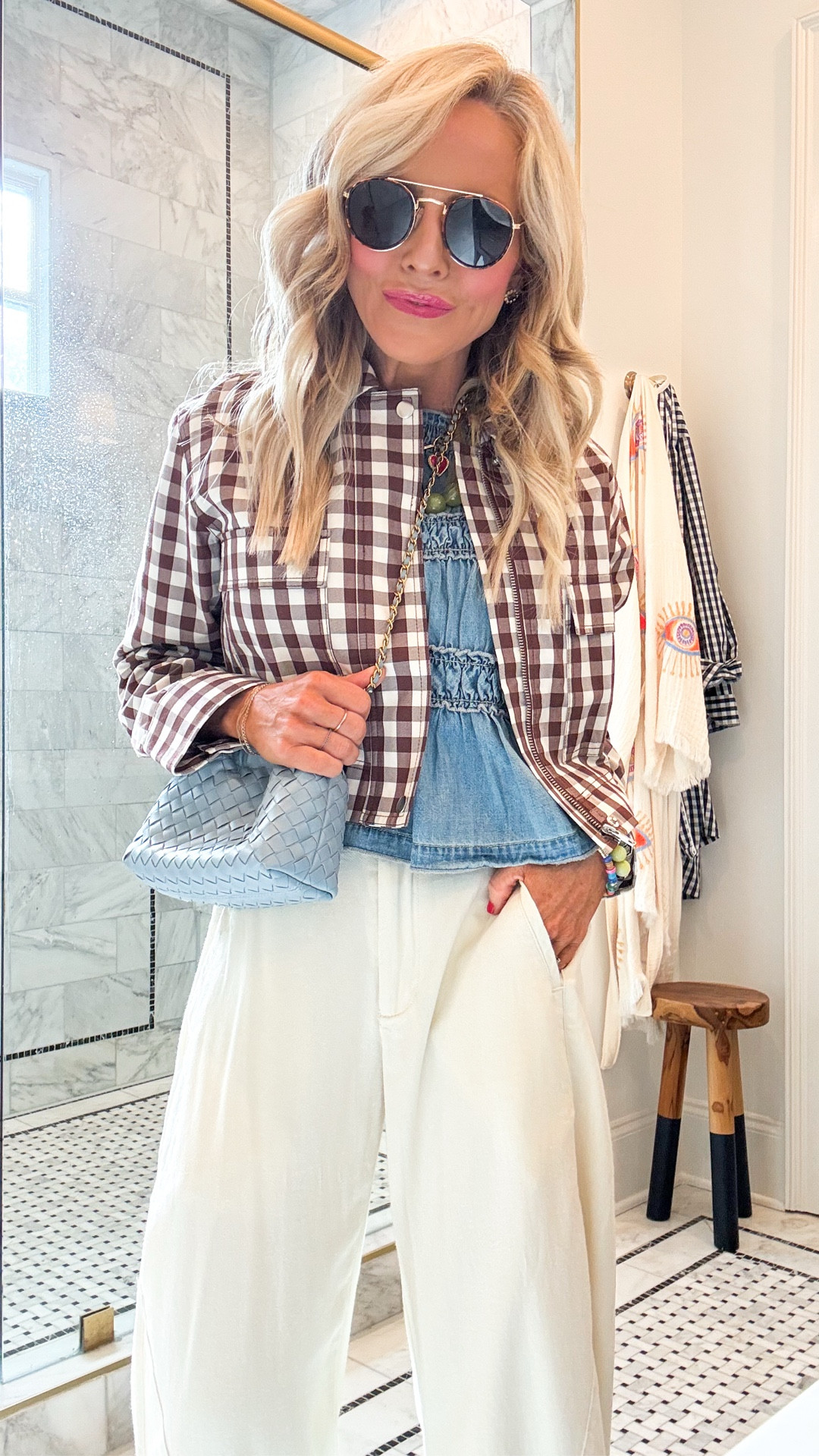 Thursdays ootd • wearing XS in jacket and top, size 0 in pants! 

#LTKootd #LTKgrwm #LTKSeasonal