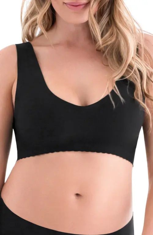 belly bandit 2-Pack Anti V-Neck Wireless Maternity Bra Bundle in Black/Nude at Nordstrom, Size Large | Nordstrom