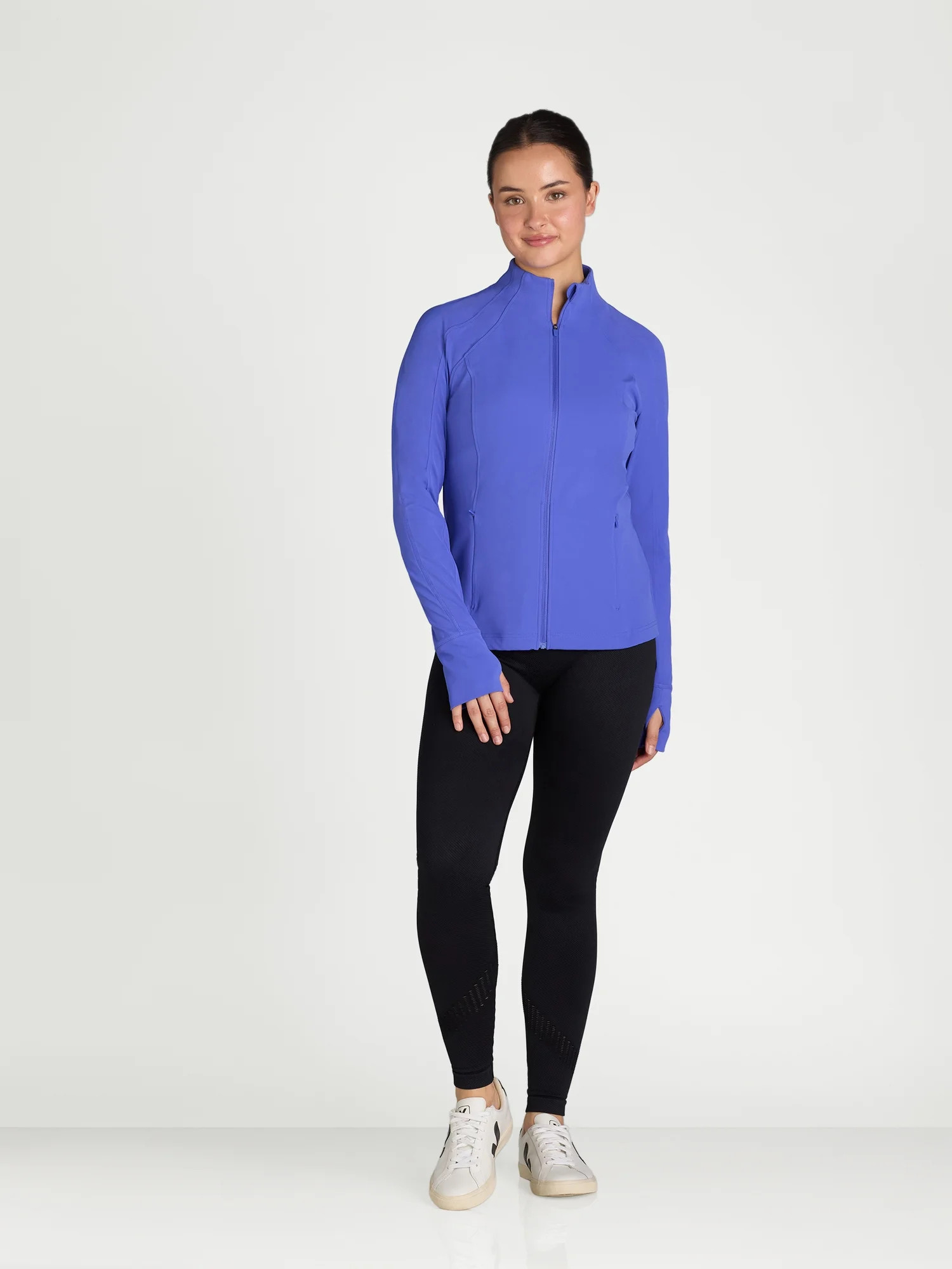 Avia Women's and Women's Plus SoftSculpt Zip-Up Jacket, Sizes XS-4X - Walmart.com | Walmart (US)