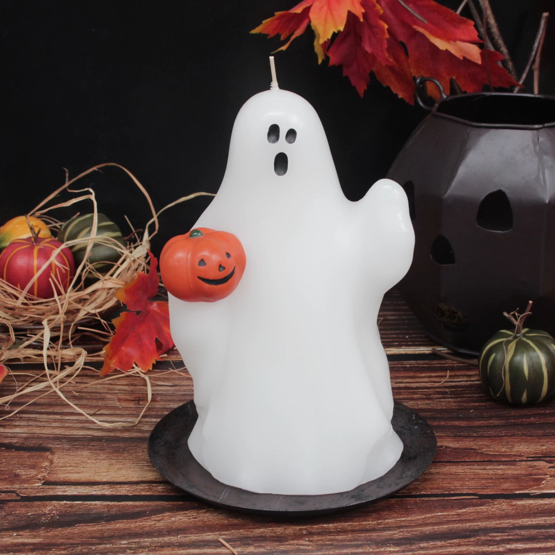 Mainstays Unscented White Ghost Candle, 6.37 inches, White - Walmart.com | Walmart (US)