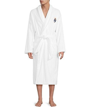 Shawl Collar Long Sleeve Terry Cloth Robe | Dillard's