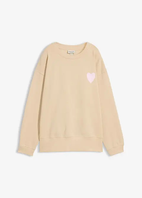 Oversized-Sweatshirt aus Bio-Baumwolle | Bonprix DE