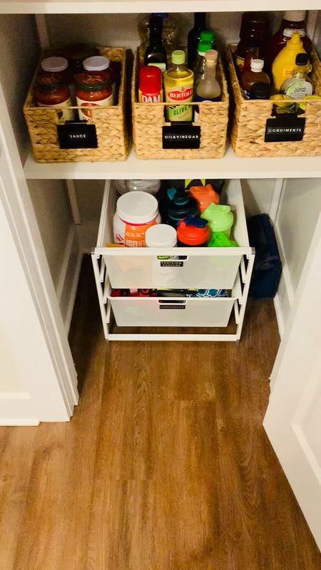This closet is so organized thanks to these drawers & labeled baskets!

#LTKkids #LTKfamily #LTKhome