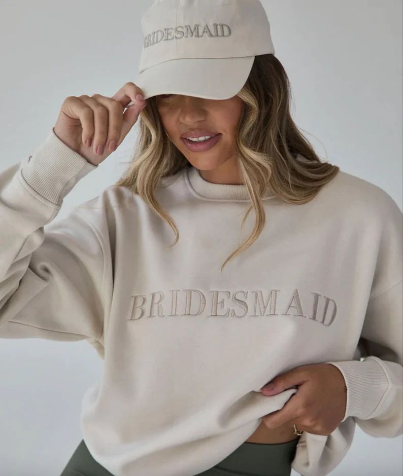 Bridesmaid Sweater, Bridesmaid Jumper, Bridesmaid Crewneck, Bridesmaid Sweatshirt, Bridesmaid Gif... | Etsy (US)