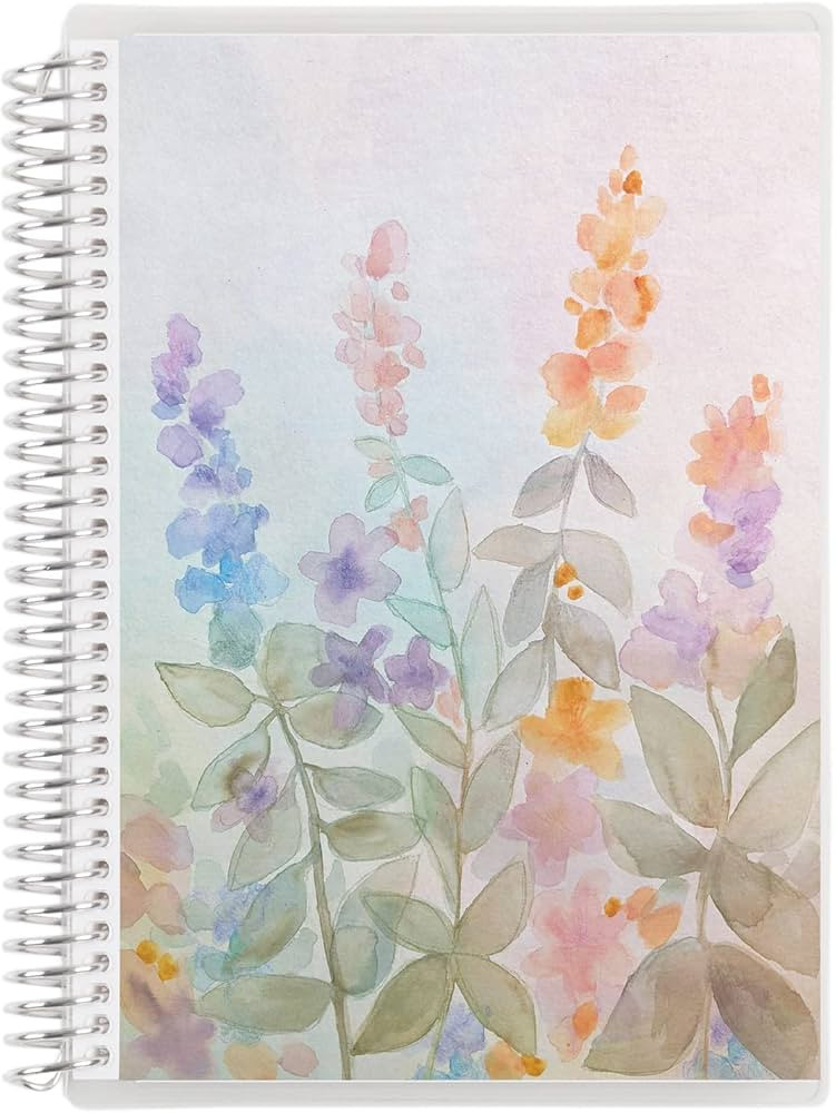 Amazon.com : Erin Condren A5 Spiral Bound Productivity Notebook - Watercolor Meadow. 160 Lined Pa... | Amazon (US)