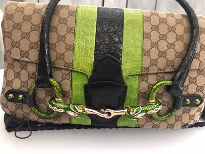 GUCCI Crocodile Web Tom Ford Dragon Tote Bag VERY RARE!!! | eBay US
