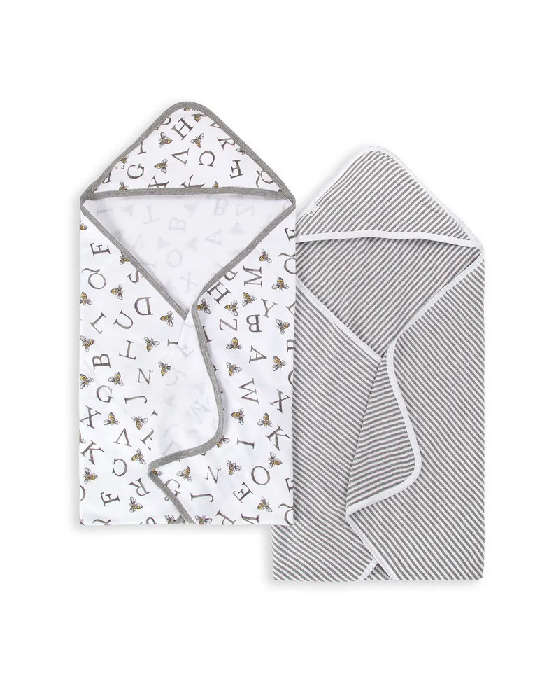 A-Bee-C Organic Baby Hooded Towels 2 Pack | Burts Bees Baby