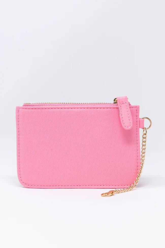 On My Way Out Light Pink Mini Keychain Wallet | Pink Lily