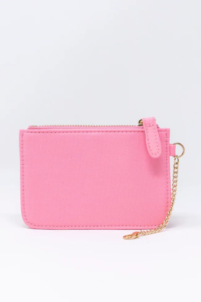 On My Way Out Light Pink Mini Keychain Wallet DOORBUSTER | Pink Lily