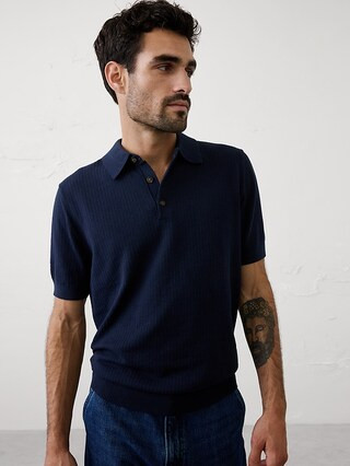 Textured Sweater Polo | Banana Republic Factory