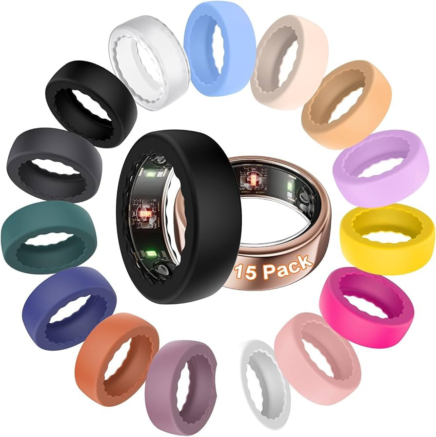 BO&DQQ 15 Pack Ultra-Thin Ring Cover Compatible with Oura Ring Gen 4/4 Ceramic/Gen 3, Anti-Scratc... | Amazon (US)