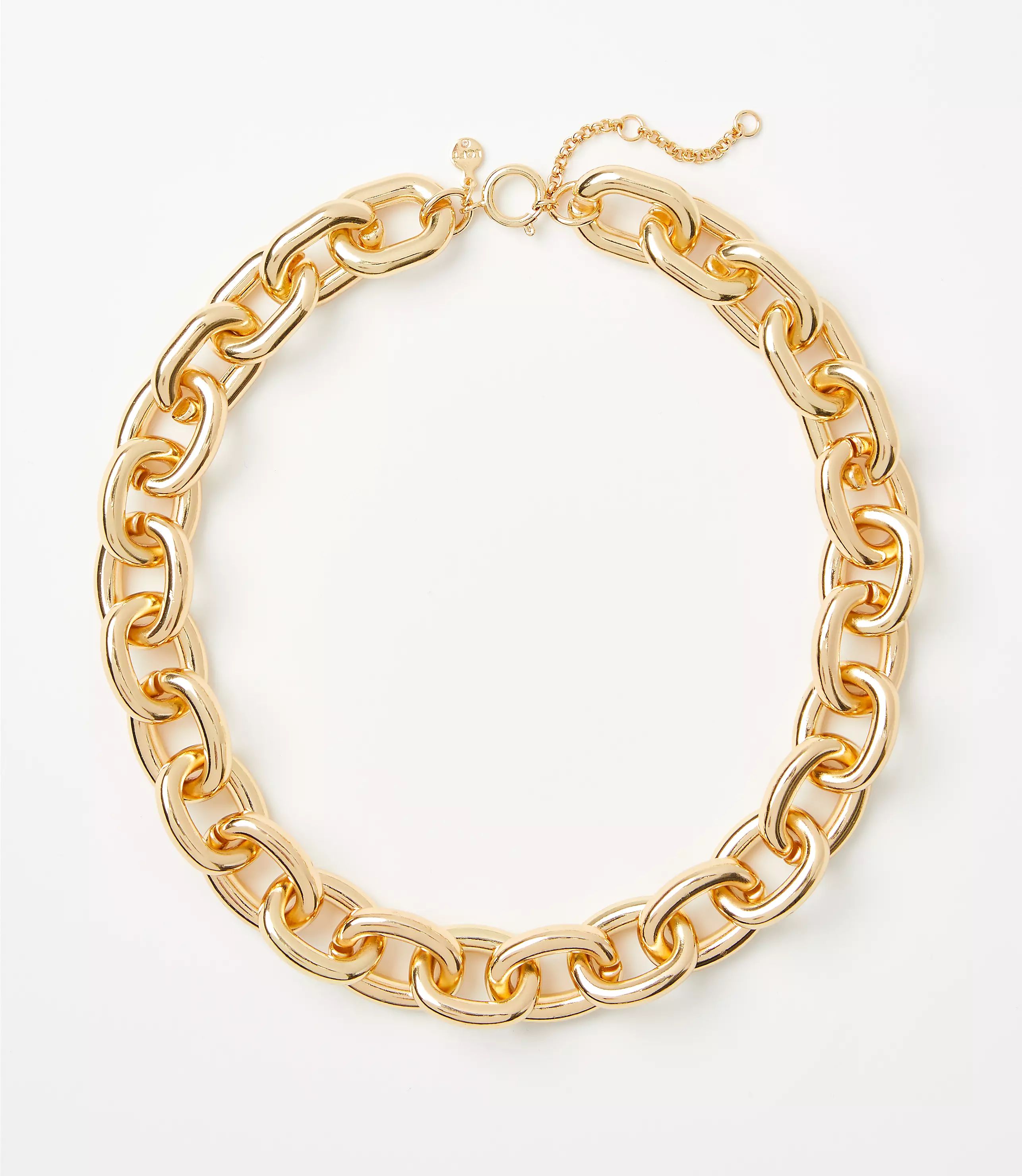 Oversized Chain Link Statement Necklace | LOFT