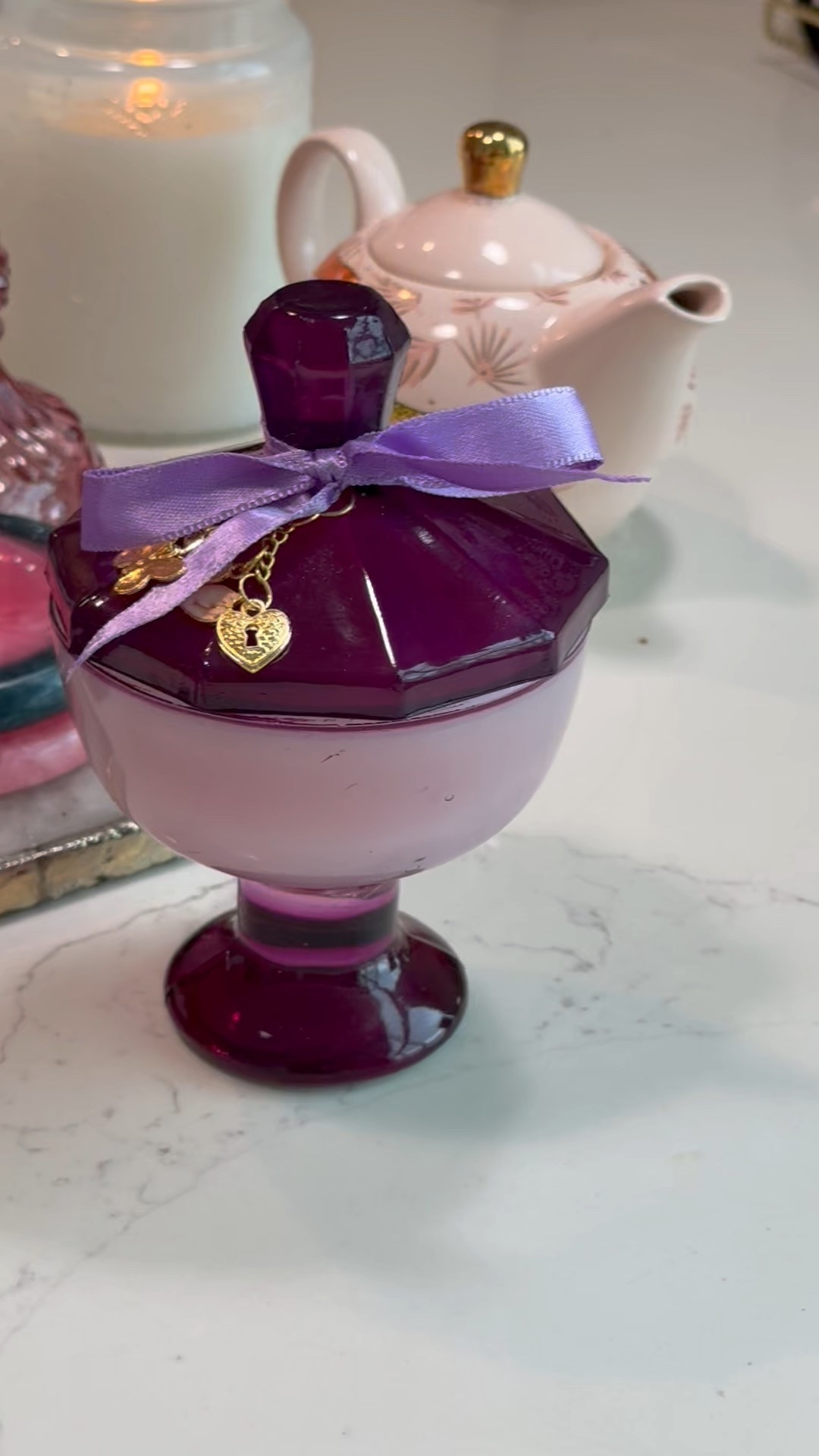 perfect martini candle with charms ✨🪩🍸 so cute for a bar cart 

#LTKFindsUnder50 #LTKHome