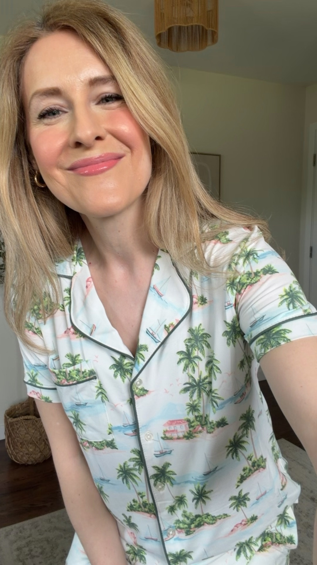 PSA: new palm tree print for our favorite Walmart pajamas! Several styles including crop pants, shorts or cami set. Fit is true to size and I’m in a small. #walmartfashion

#LTKOver40