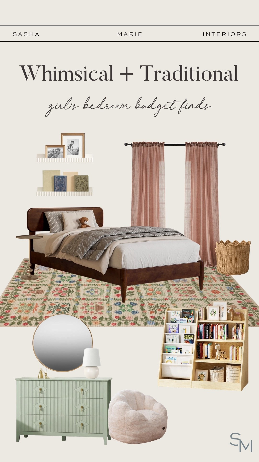 A girls bedroom that feels whimsical with traditional influence… on a budget! We love kids designs that can last for years.

#LTKHome #LTKSaleAlert #LTKKids